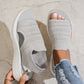 👡🌬️ Women's Breathable Knit Platform Sandals – Lightweight Heel – Pay on Delivery ✨✅