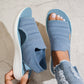👡🌬️ Women's Breathable Knit Platform Sandals – Lightweight Heel – Pay on Delivery ✨✅