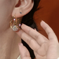 💎✨ Double-Circle Sparkling Zircon Ball Earrings – Radiant and Elegant – Cash on Delivery ✅