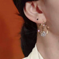 💎✨ Double-Circle Sparkling Zircon Ball Earrings – Radiant and Elegant – Cash on Delivery ✅