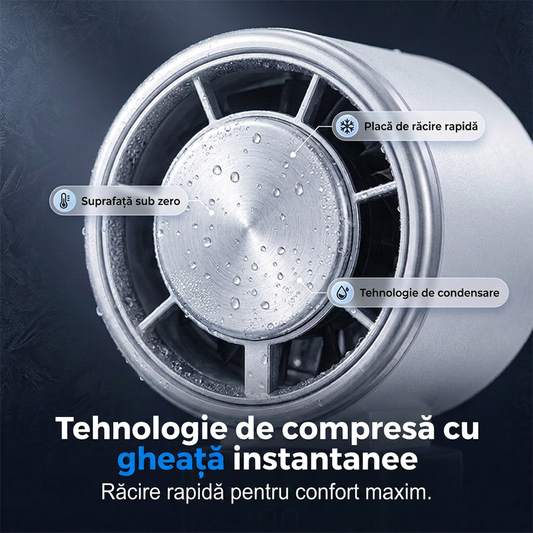 ❄️ Ventilator Pliabil cu Răcire TEC: Frig Real, Nu Doar Aer! 🔋