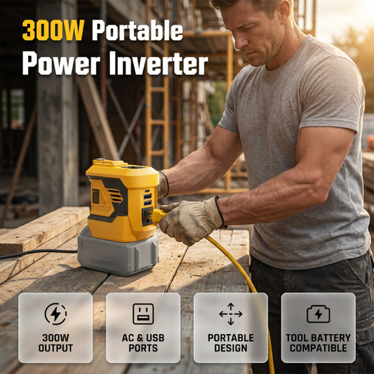 ⚡ Invertor Portabil 300W: Energie Mobilă Sigură pentru Călătorii & Urgențe! 🔋