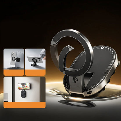 📱 Suport Telefon Magnetic & Ventuză: Fixare Stabilă Multi-Unghi! 🧲