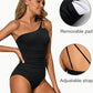 🔥 S-2XL 🍀 Costum de baie dintr-o singură piesă, cu o singură bretelă, pentru femei 🏖️👙