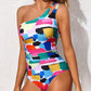 🔥 S-2XL 🍀 Costum de baie dintr-o singură piesă, cu o singură bretelă, pentru femei 🏖️👙