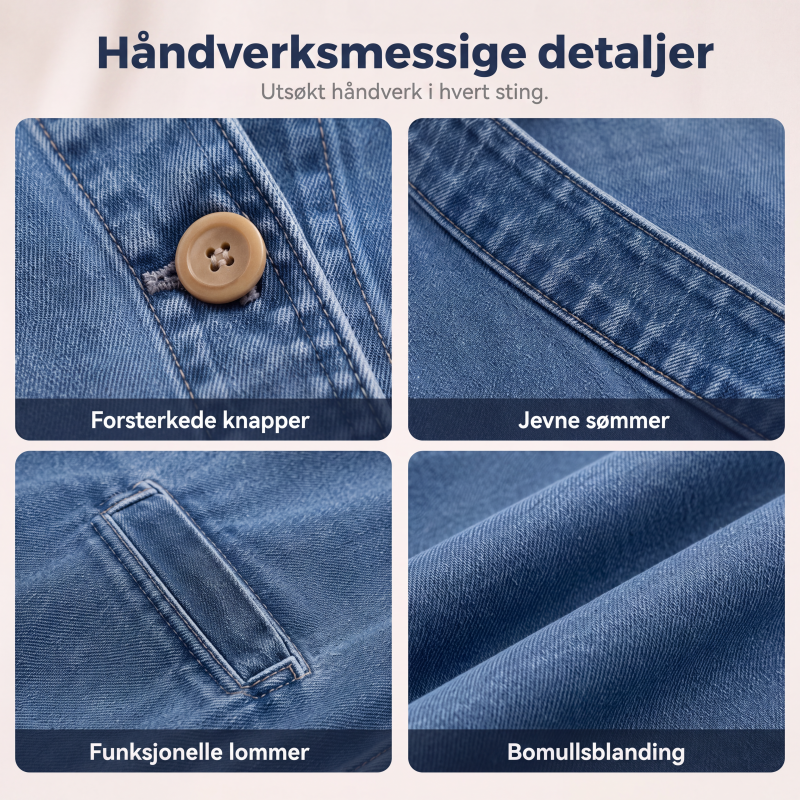 Dame uformell kragesløs knyttet cardiganjakke-4