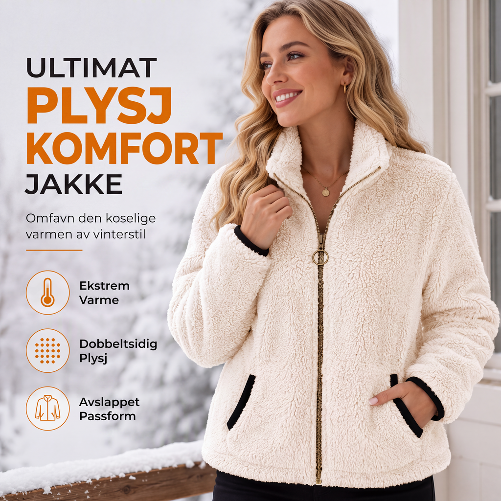 Dame uformell glidelåsgenser jakke