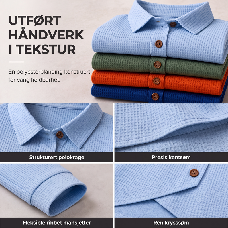 Strikket topp for kvinner med ujevn kant og knapper-5