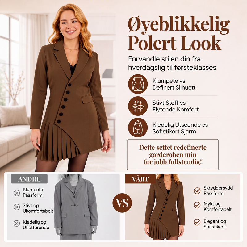 Elegant blazerkjole for kvinner-2