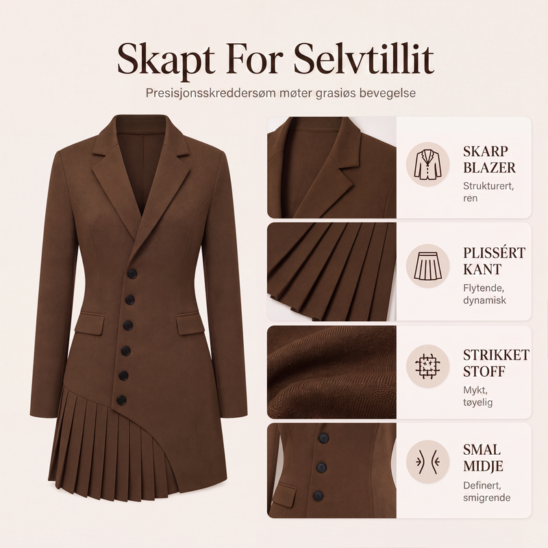 Elegant blazerkjole for kvinner-3