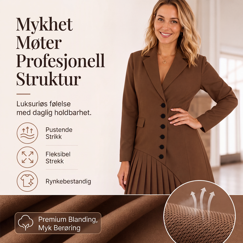 Elegant blazerkjole for kvinner-4