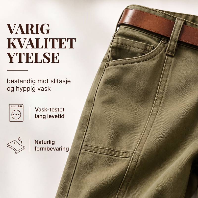 ✨ En flatterende hverdagsstil | Utility-bukser for damer med rette ben og forsterkede sømmer-6