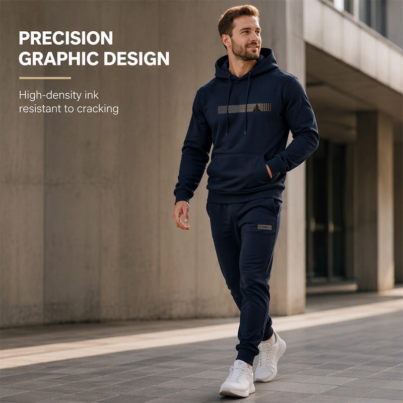✨Hettegenser og joggebukse for menn – 2-dels sett – Koselig, komfortabel og uanstrengt casual-1