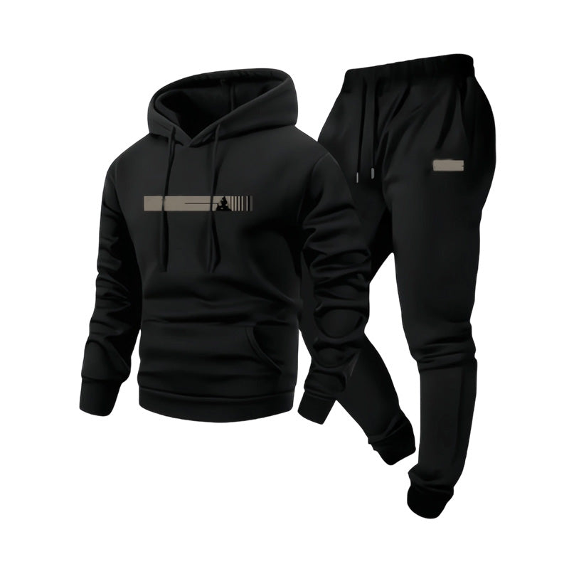 ✨Hettegenser og joggebukse for menn – 2-dels sett – Koselig, komfortabel og uanstrengt casual-10