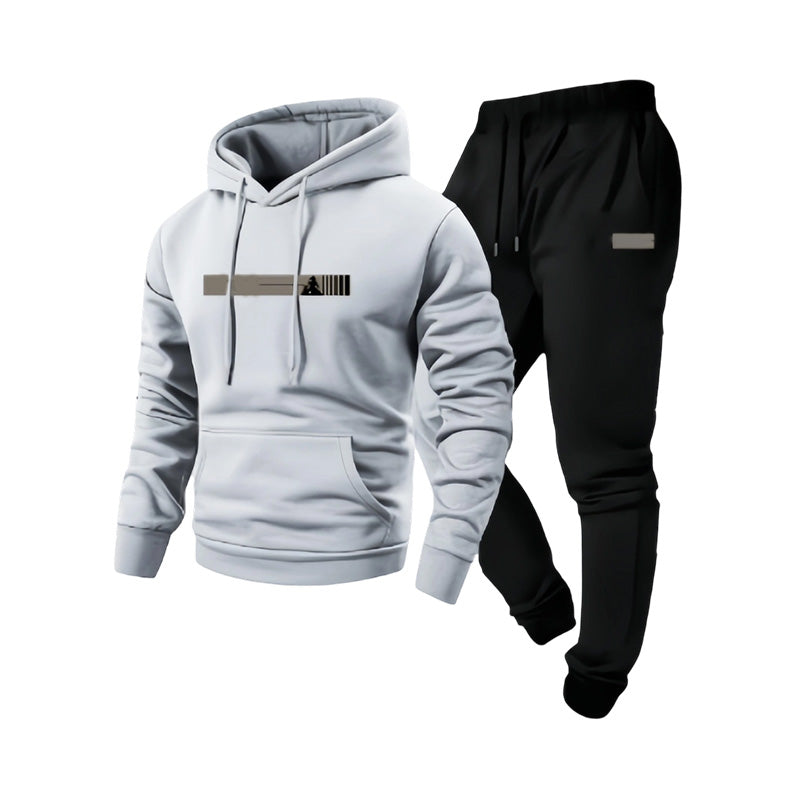 ✨Hettegenser og joggebukse for menn – 2-dels sett – Koselig, komfortabel og uanstrengt casual-14