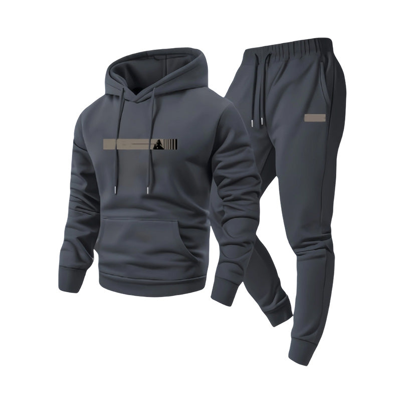 ✨Hettegenser og joggebukse for menn – 2-dels sett – Koselig, komfortabel og uanstrengt casual-11