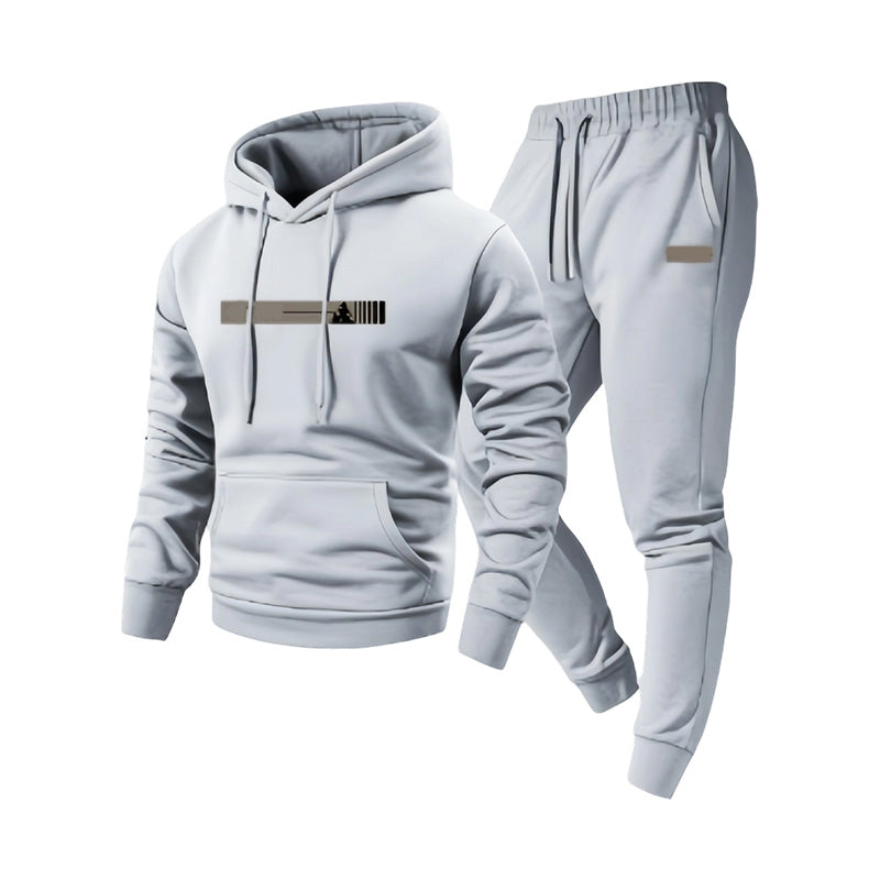 ✨Hettegenser og joggebukse for menn – 2-dels sett – Koselig, komfortabel og uanstrengt casual-12