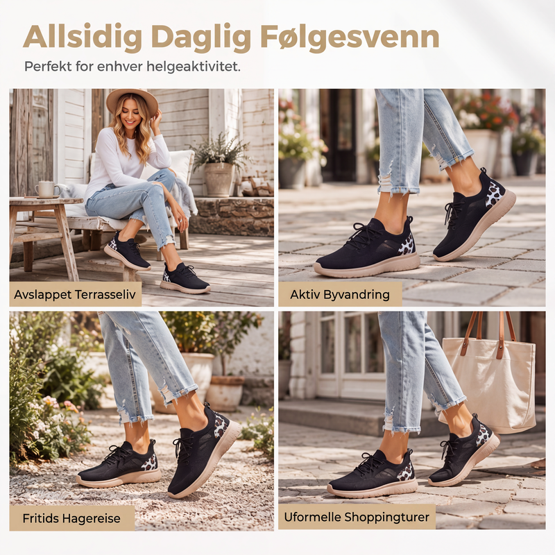 Lette uformelle gåsko for kvinner-4