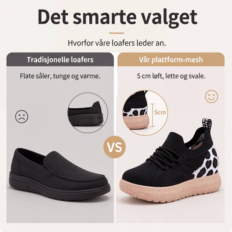 Lette uformelle gåsko for kvinner-5