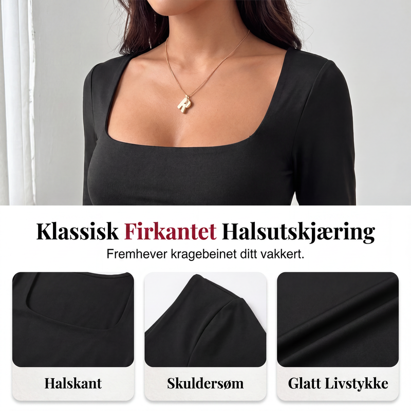 ✨ Jumpsuit med Firkantet Hals & Vide Ben – Elegant, Smigrende & Komfortabel-4