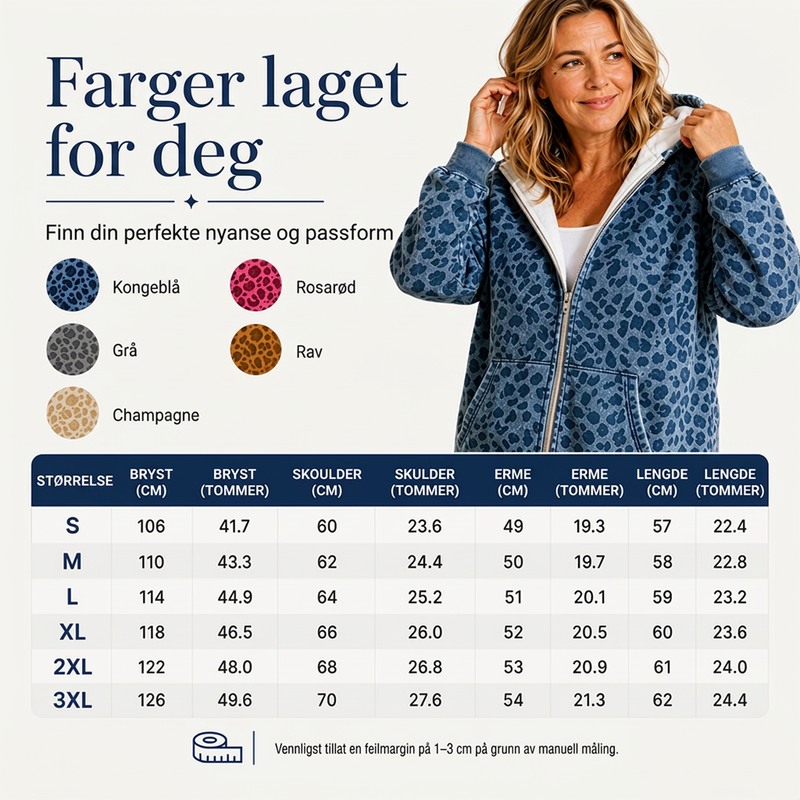 Damegenser med leopardmønster og glidelås-5