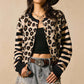 Kvinner leopardmønstret cardigan-4