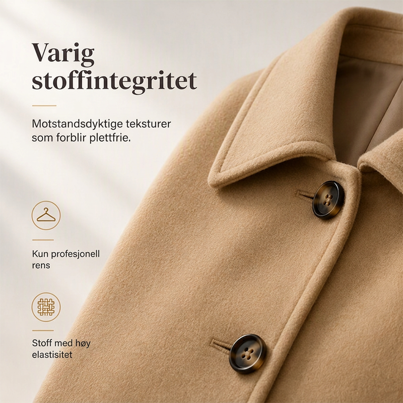 Elegant, figurkledet enkeltspent kåpe for kvinner-6