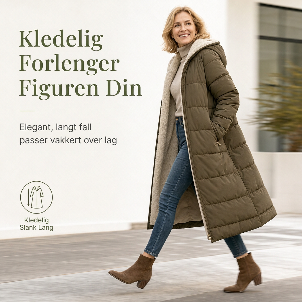 Vendbar, polstret slank kåpe med hette-5