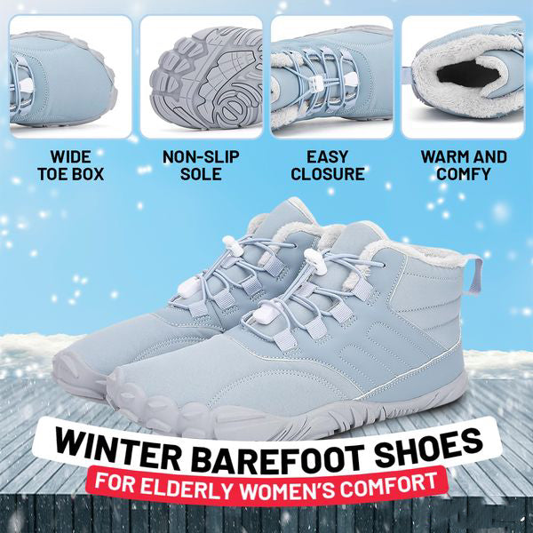 Sklisikre og vanntette vinter barfot sko (Unisex)
