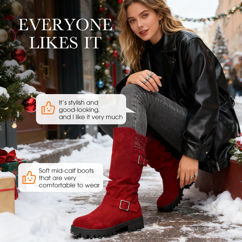 Chica suede sko for kvinner – Oppgrader høststilen din med europeisk og amerikansk mote, mykt og pustende design-8