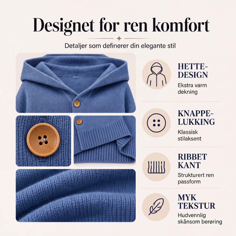 Uformell hettegenserkåpe for kvinner-2