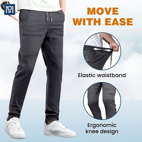 🔥VARMT SALG 49% RABATT🥰 MultiPants - slitesterke cargobukser med høy stretch og flere lommer-2