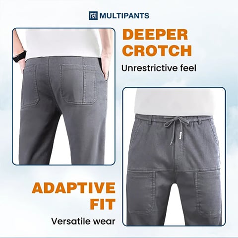 🔥VARMT SALG 49% RABATT🥰 MultiPants - slitesterke cargobukser med høy stretch og flere lommer-6