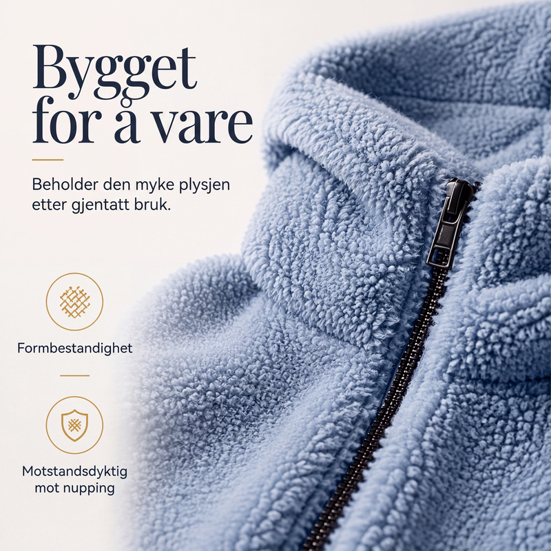 Dame uformell varm hettegenser med glidelås-5