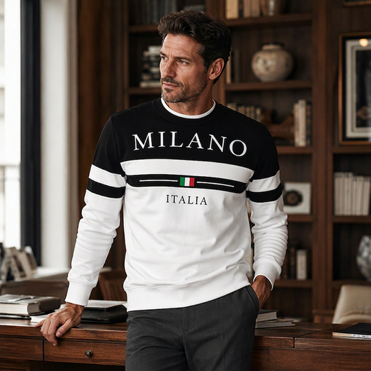 Gensere med trykk for menn, Milano Italia
