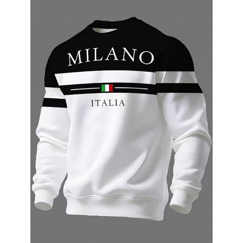 Gensere med trykk for menn, Milano Italia-9