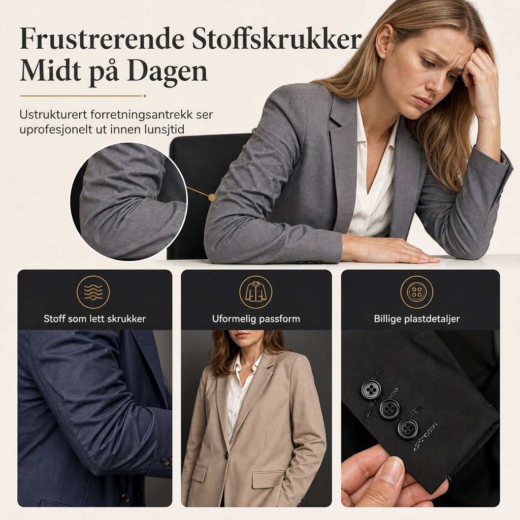 Dameblazer med ståkrage, smal passform-1