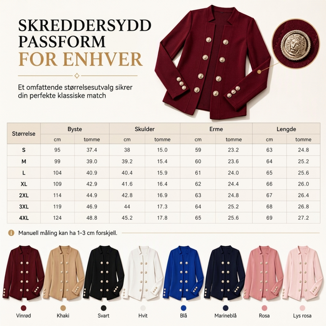 Dameblazer med ståkrage, smal passform-6