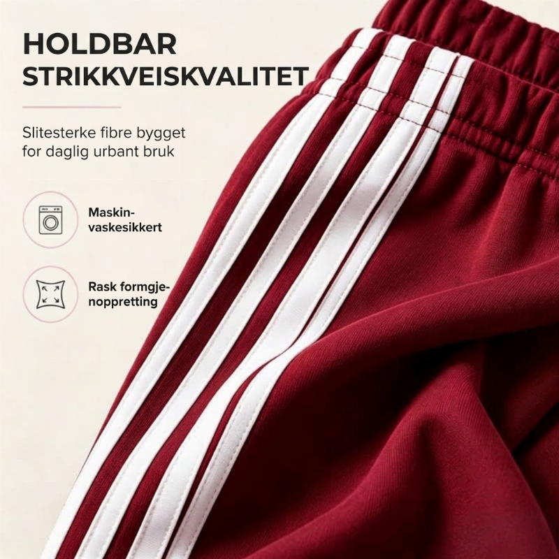 Dame vidbukser med sidestriper-6