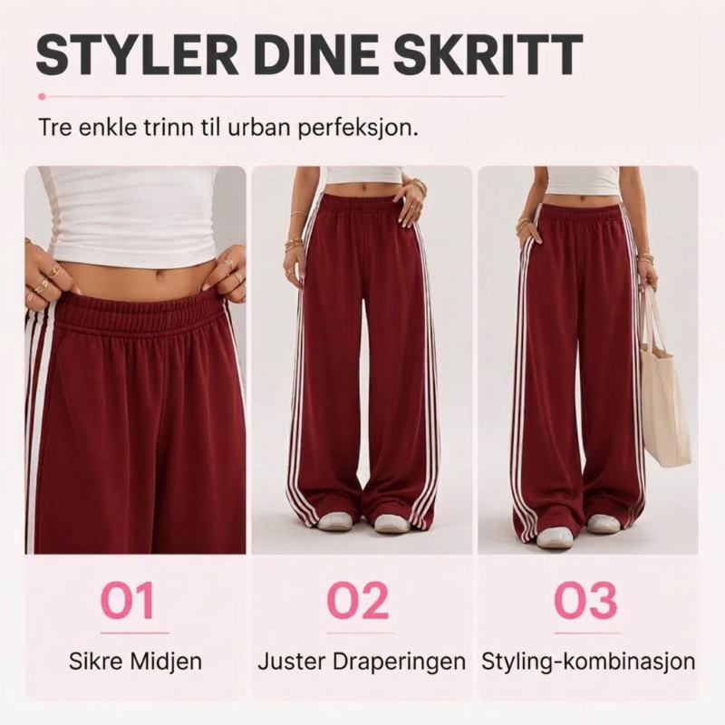 Dame vidbukser med sidestriper-7