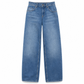 Retro høytaljede vide jeans for kvinner-11
