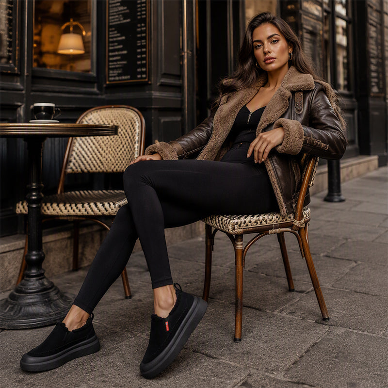 Dame varme foret slip-on-sko-8