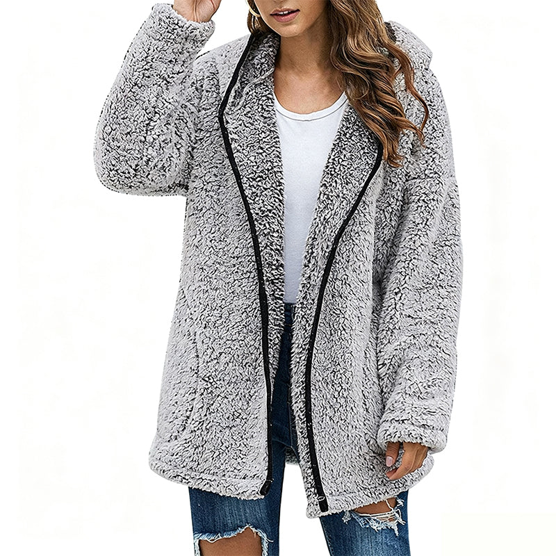 Dame Casual Hetttetrøye i Plysj-9