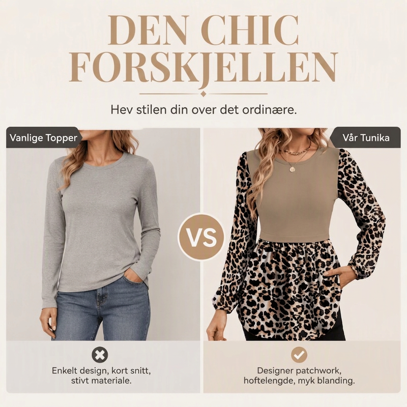 Stilfull Leopard Topp For Kvinner – Komfortabel Langermet Genser-5