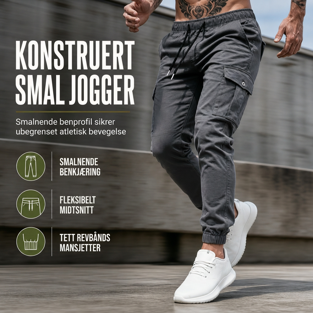 Lette uformelle cargobukser utendørs turjoggere for høst- og vinteridrett, løping og trening-4