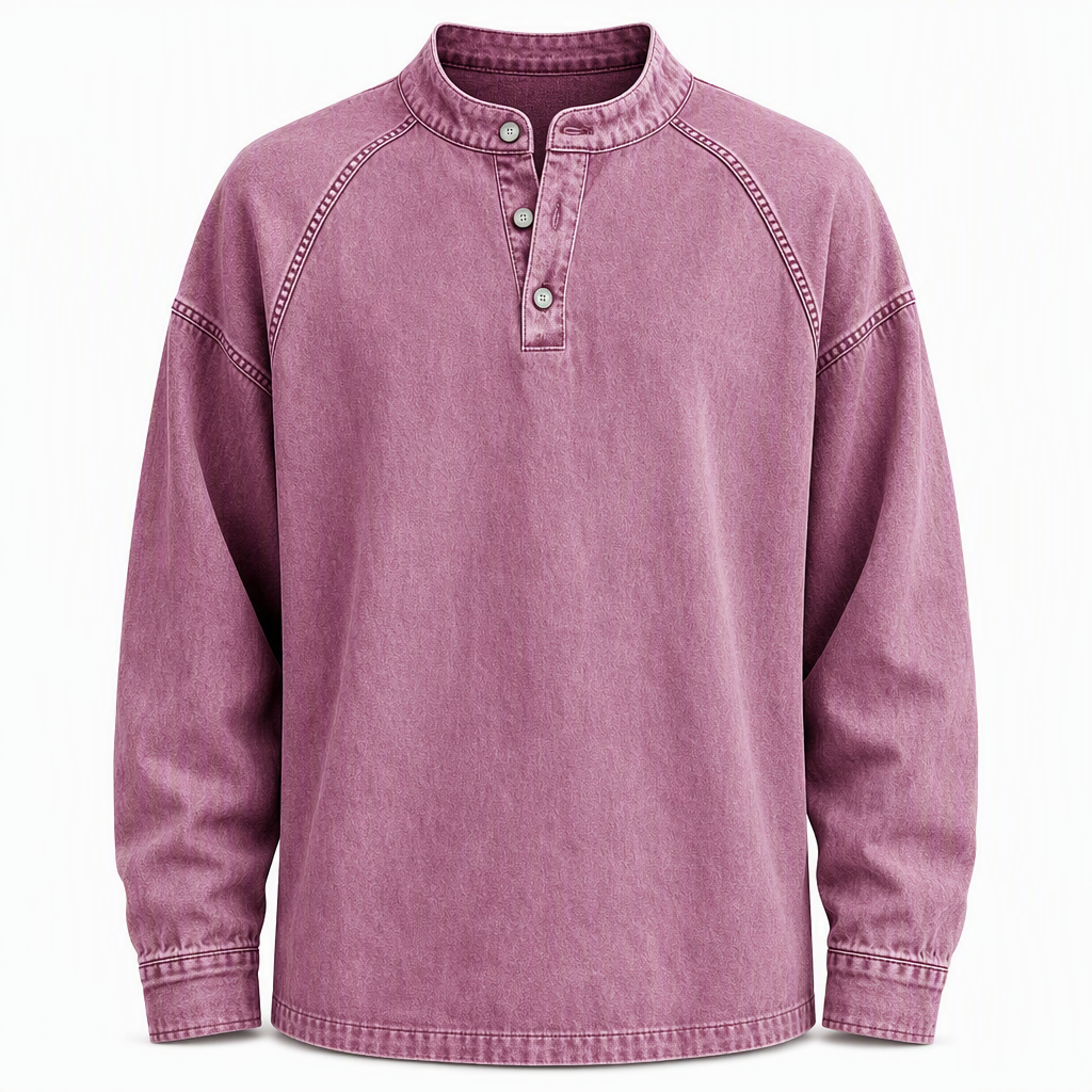 Gensre i vintage-stil, løstsittende og uformell for menn-7