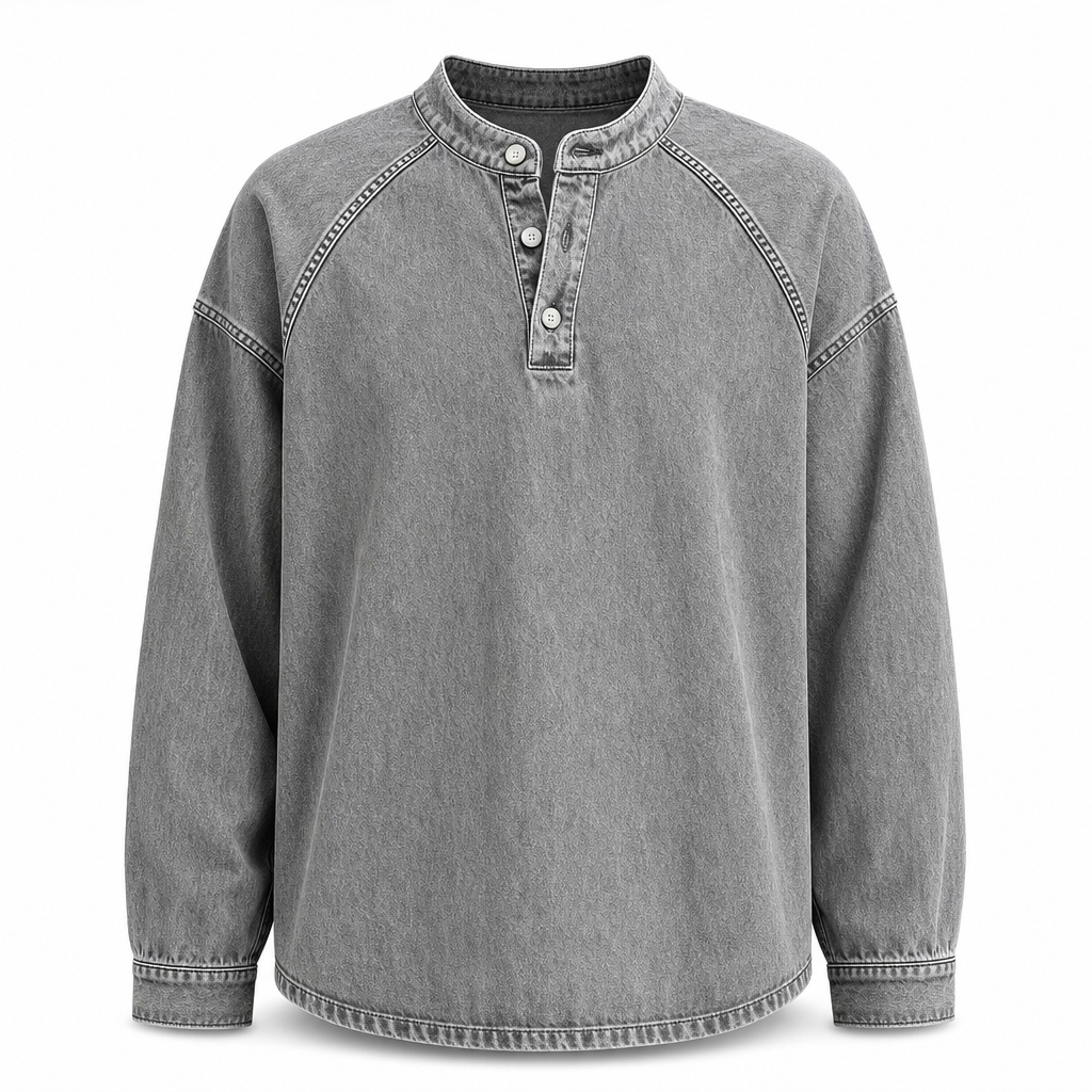 Gensre i vintage-stil, løstsittende og uformell for menn-9