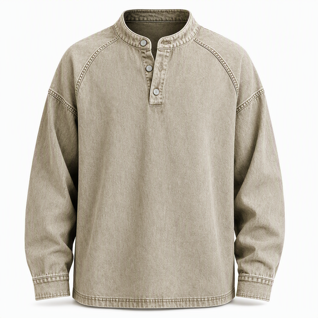 Gensre i vintage-stil, løstsittende og uformell for menn-10