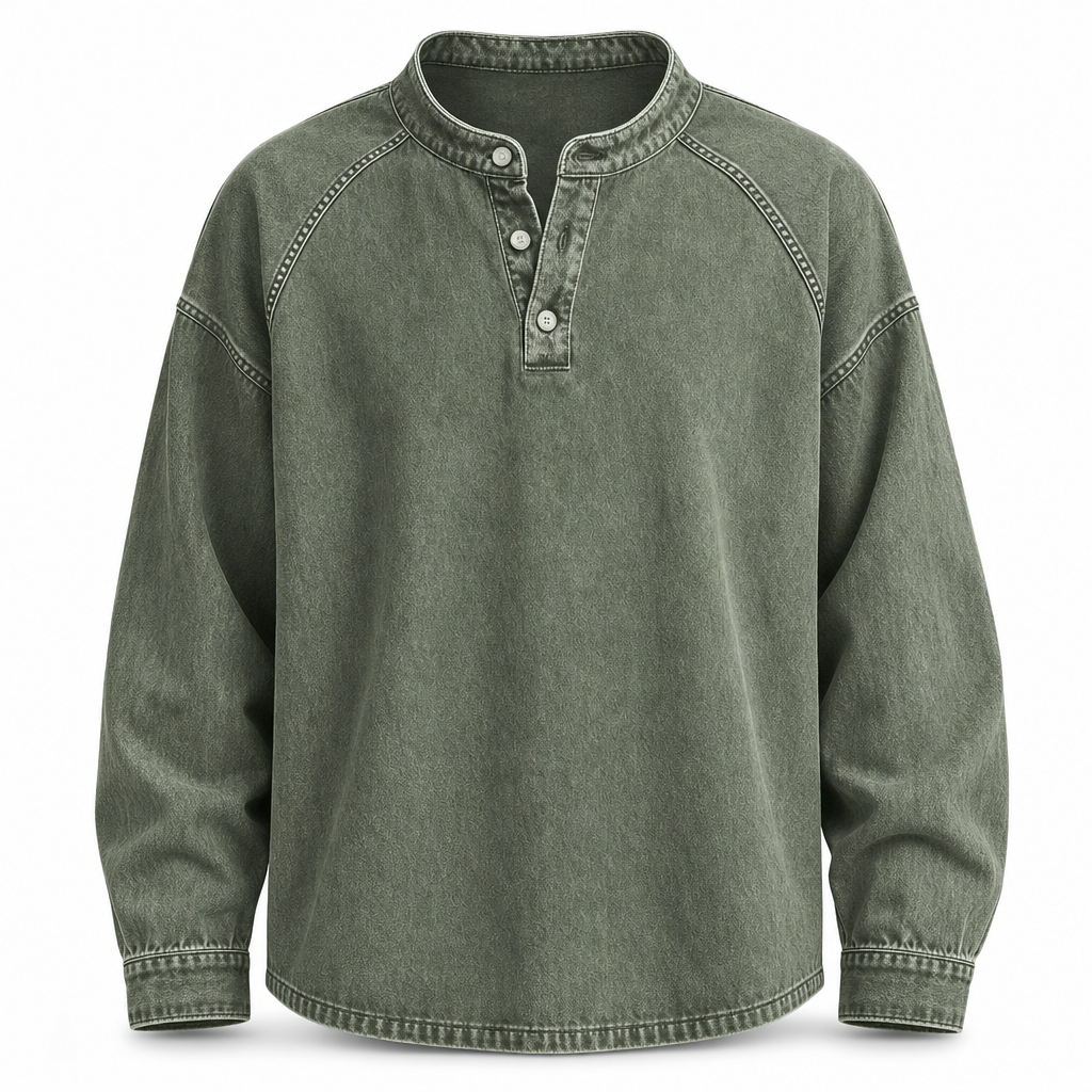 Gensre i vintage-stil, løstsittende og uformell for menn-12