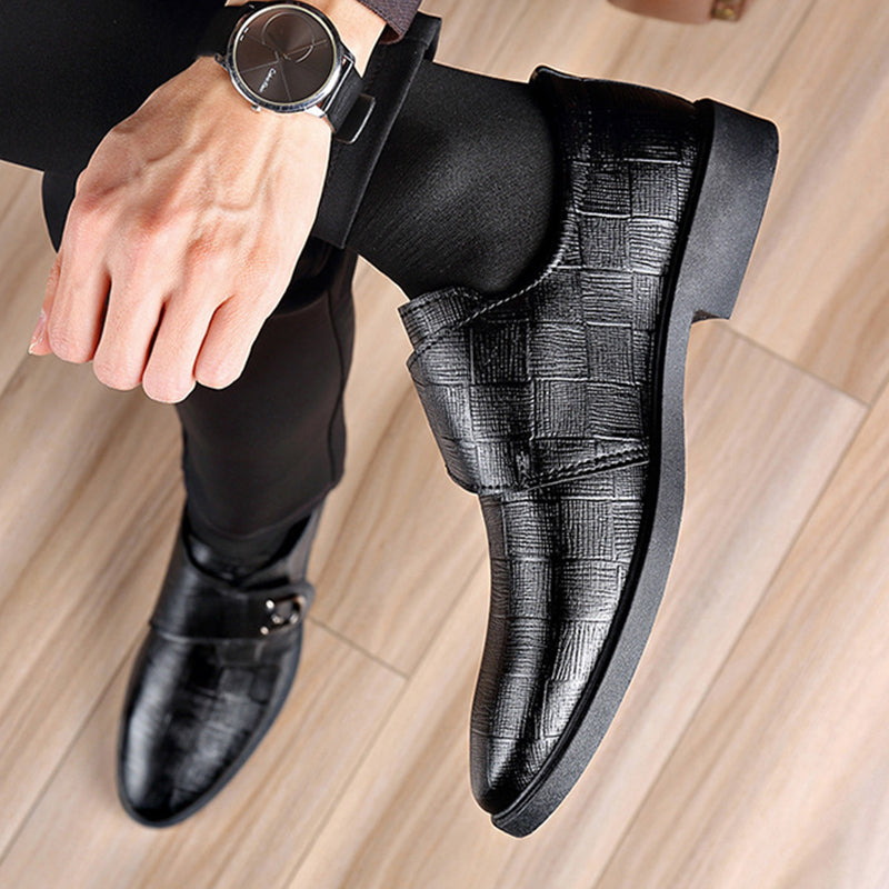 👞 Rask stroppepassform, polert hverdagsstil | Herresko allsidige dresssko-3